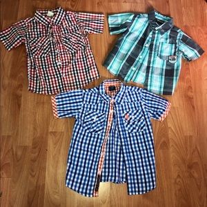 3 short sleeve button down seatbelt